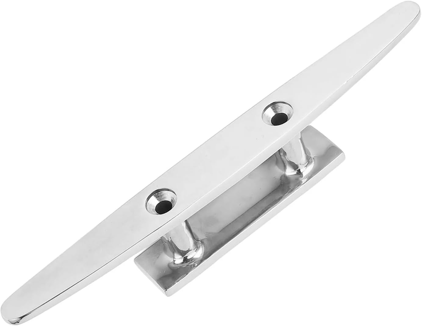 Open Base Boat Cleat 316 Stainless Steel Polished 8in Dock Cleats Tie Down for Yacht Cargo Ship Speedboat Accessories