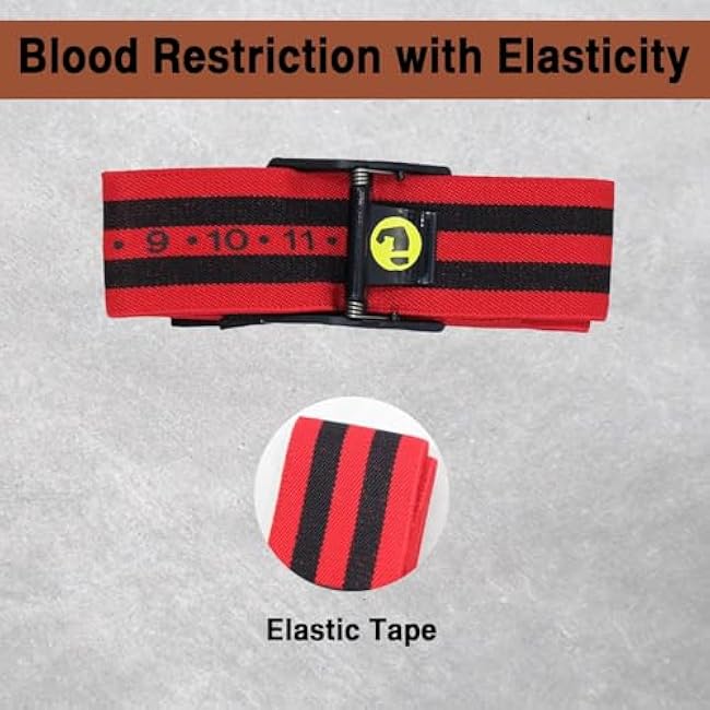Blood Flow Restriction Bands for Women & Men, Booty Bands for Buttock Building, Occlusion Training Straps for Glutes, HIPS & Legs to Increase Muscle Mass, Fitness Resistance Bands for Home Workouts