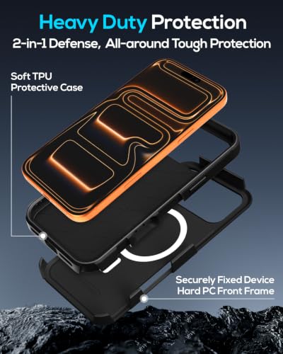 LISEVO for iPhone 18 Pro/17 Pro Case Heavy Duty Protection, Spacemen - image 3