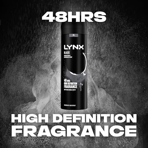 Lynx Black Deodorant Bodyspray 48 hours of odour-busting zinc tech deodorant to finish your style 6x 200 ml - Image 3