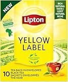 Lipton Yellow Label Té Negro 10 Bolsitas (Paquete de 5)