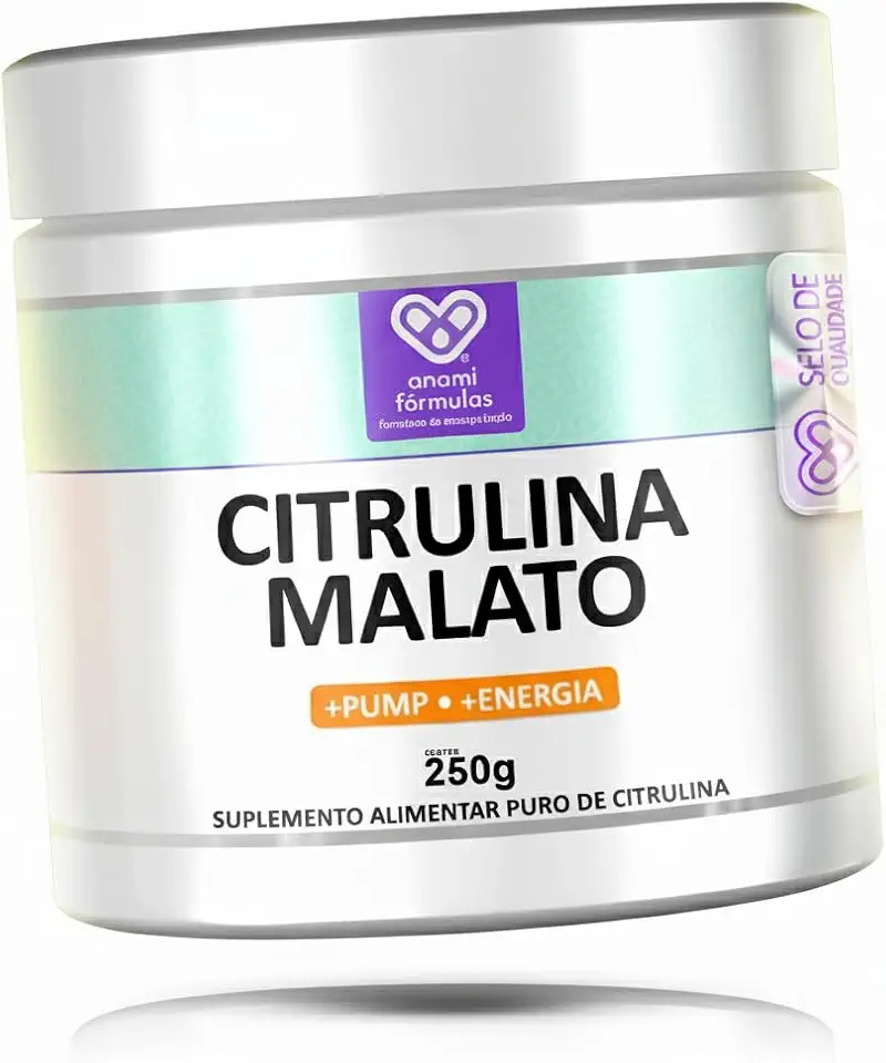 L-Citrulina Malato Em Pó - Fórmula 100% Pura 250g