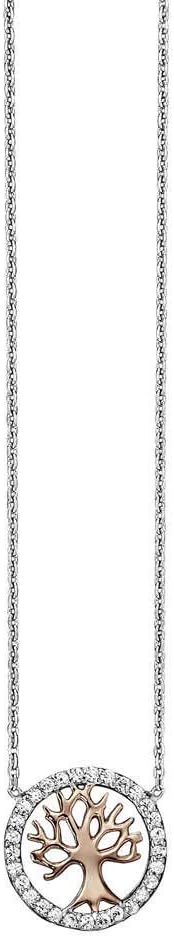 Julie Julsen Sterling Silver Tree of Life Necklace For Ladies - JJNE2780.8
