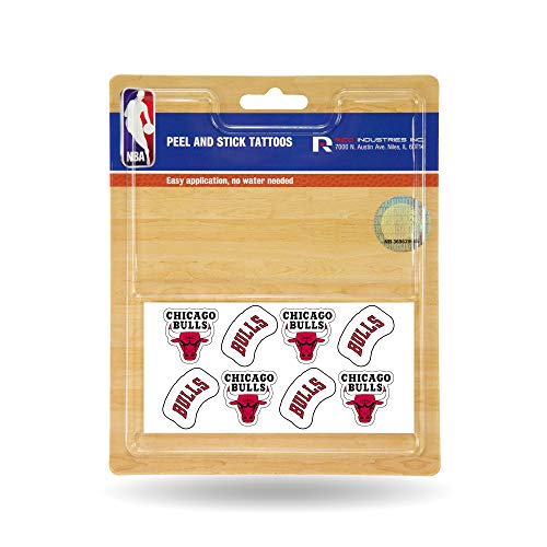 NBA Chicago Bulls Face Tattoos, 8-Piece Set