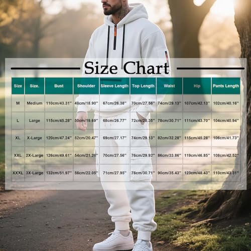 Cambkatl Mens Tracksuits - 1/4 Zip Hoodies & Sweatpants 2025 Fall Jogging Suits 2 Piece Sweatsuit Outfits with Pockets3