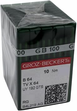 100 Groz-Beckert B64 TVX64 Industrial Chainstitch Sewing Machine Needles-Size 19, GB-TVX64-19