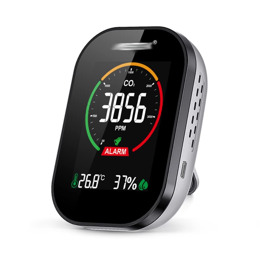 Testeur de qualité de l'air CO2 JFDBGU avec écran LCD de température et humidité