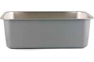 Podinor Stainless Steel Litter Box for Cats and Rabbits