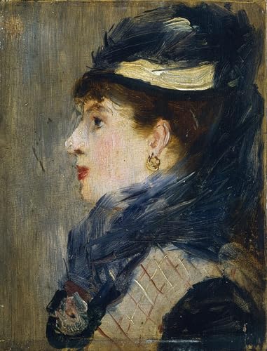 Tableaux graffiti art mural portrait de femme par Édouard Manet impression moderne 60x90cm
