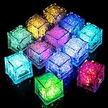 Jiosdo Kids Sensory Toys, 12PCS Led Light Up Bath Toys For Toddlers, Liquid Sensor Bath Lights For Kids, Sensory Bath Toys For Children, Light Up Ice Cubes For Bath