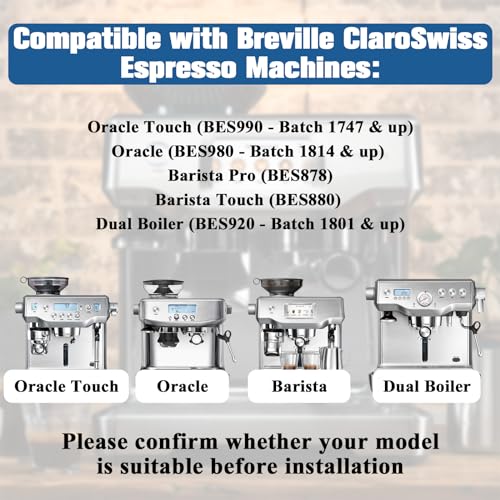 image for 4 Pack Replacement Water Filter for Breville Espresso Machine Barista 