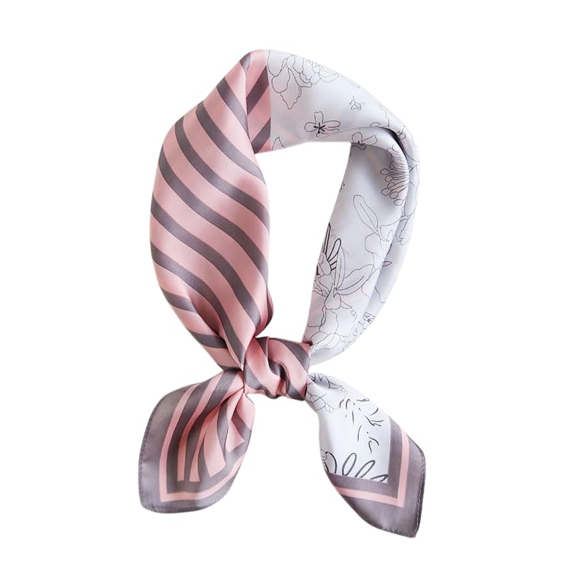 Image of Printed Poly Silken feel Scarf Stole for Women | Stylish, Soft, & Lightweight | Satin Feel Neck Scarf, Hair Scarf, Head Scarf for Women