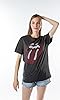 Amplified Men's The Rolling Stones-Era Tongue T-Shirt, Grey (Charcoal Cc), (Size:S) #1