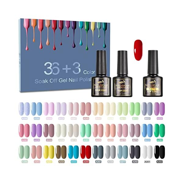 39-Pzs-Esmaltes-Semipermanentes-SHOWNAIL-36-Colores-Clasica-y-Moda-Pintaunas-Semipermanente-con-Base-Top-Coat-Brillante-y-Mate-Unas-Semipermanentes-Gel-UV-LED-para-Navidad-y-Ano-Nuevo-8ML