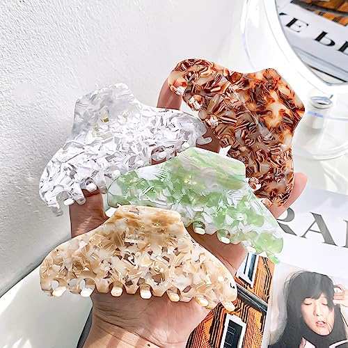Large Hair Clip 10 cm Hair Clips, Colour Shark Clip, Large Women's Hair Clip for Thick Hair Non-Slip Hair Clip - Image 3