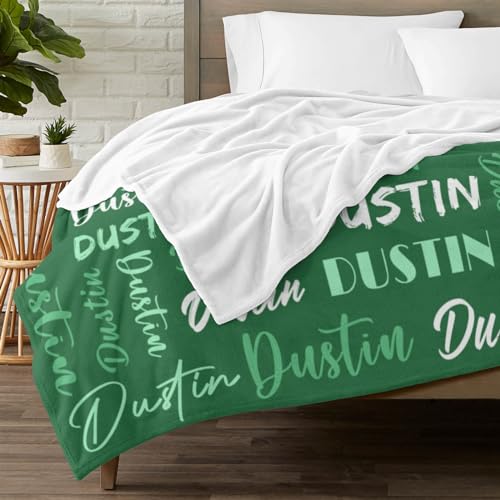 Personalized Blankets for Kids with Names Customized Blankets with Name for Adult Custom Blanket Gift for Birthday Christmas Valentines Day Gift