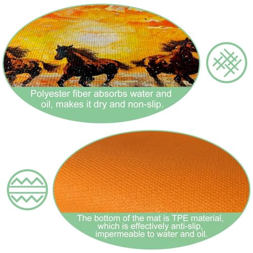 Tapis de cuisine antidérapants et lavables lot de 2 grand couloir - 6