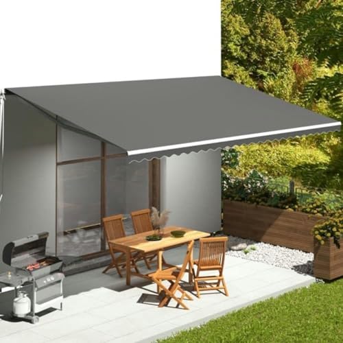 Cubierta de toldo retráctil manual lona de repuesto impermeable 8x11ft 7