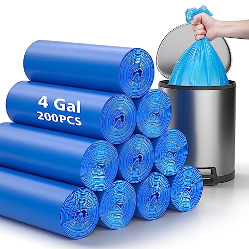 200 Packs Compostable Trash Bags 4 Gallon, Unscented Deals Finders