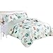 Great Bay Home King Coastal Quilt Bedding Set, Summer Coastal Quilt with Shams, Beach 3-Piece Reversible Bedspread Quilt Set.