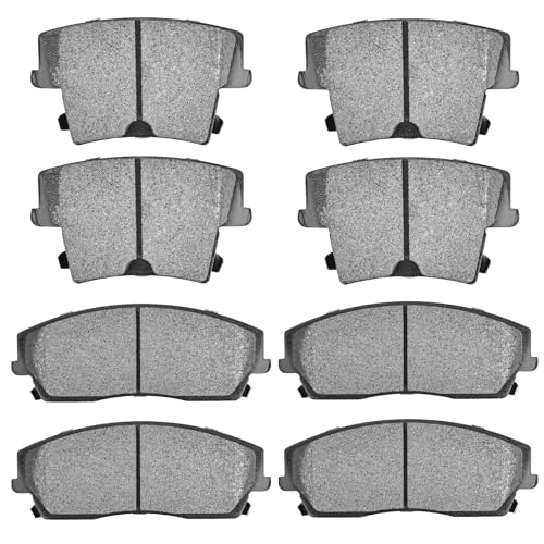 JLEO D1056 D1057 Ceramic Brake Pads Front Rear Driver and