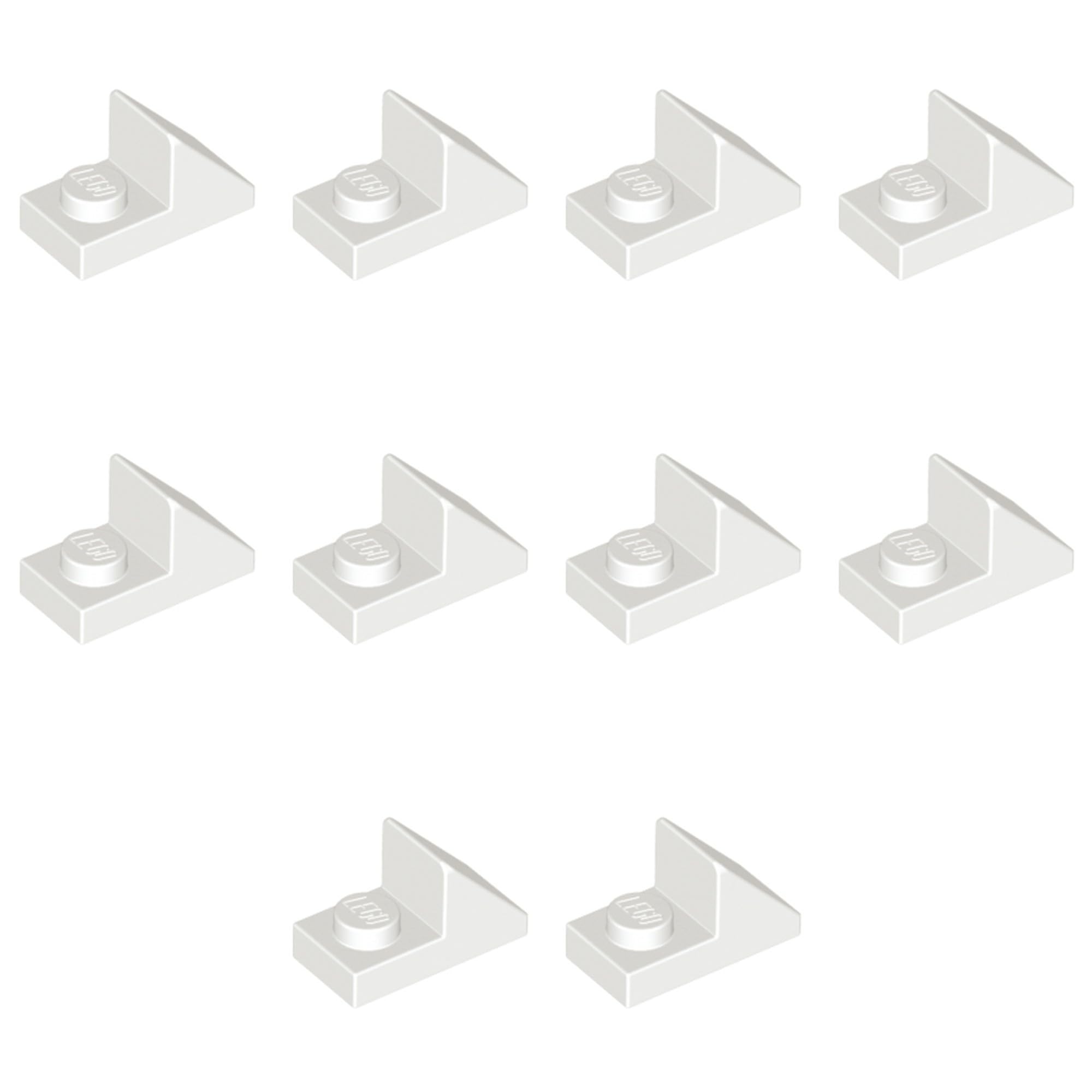LEGO Slope 45 2 x 1 with 2/3 Cutout, Part 92946 (White, 5, Bricks) — image 1
