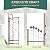 Outsunny 7' Metal Garden Arbor, Garden Arch with Gate, Fleur De Lis Motif, Latching Doors, Planter Shelves for Climbing Vines, Ceremony, Weddings, Party, Garden, Backyard, Lawn, Brown