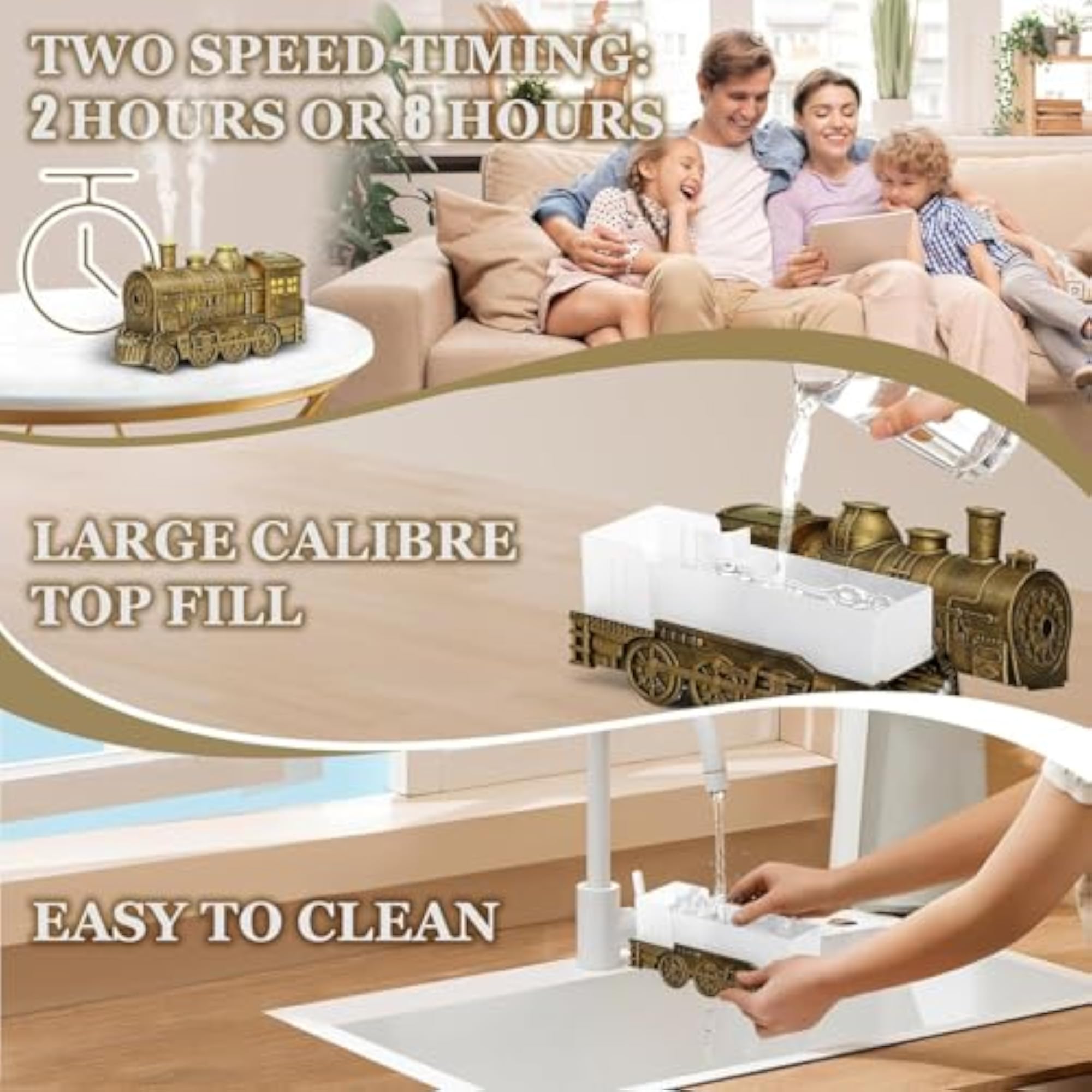 Multifunctional Train Essential Diffuser with Remote Control