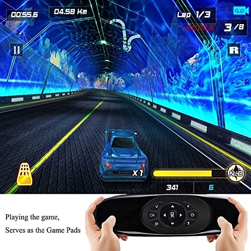 Buy VOOCME 4in1 Air Mouse Remote, Wireless Keyboard with Color Backlight, Motion Detection, 2.4G Wireless, Compatible with Windows, macOS, Android, Linux, Smart TV, Laptops Online at Low Prices in India - Amazon.in - Image 4