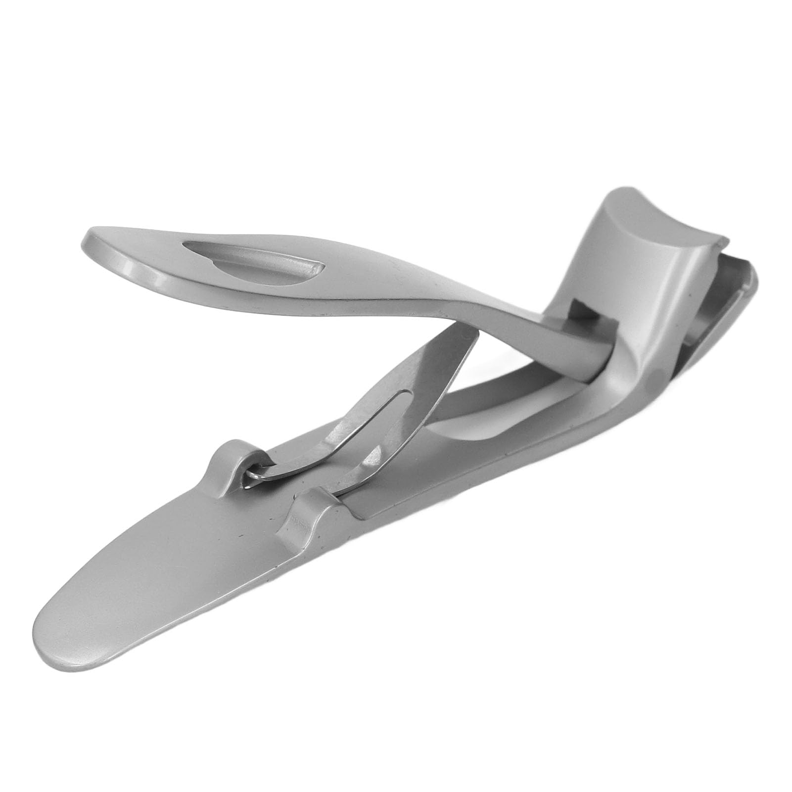 Clipper Ergonomic Angled Head Nail Clipper Wide Jaw Opening Fingernail Clipper Ergonomic Toenail Trimmer with Nail File for Seniors Thick Nails Large (1)