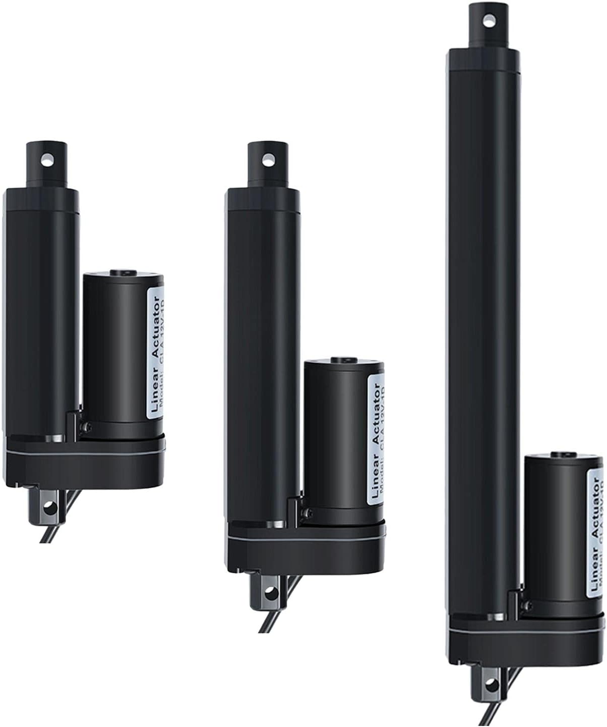 Metal Gear Linear Motion Actuators DC Motor 12V 24V IP54 for Micro Equipment Cleaning and Sweeping Vehicles Construction Car RV - (Speed(RPM): 200mm)