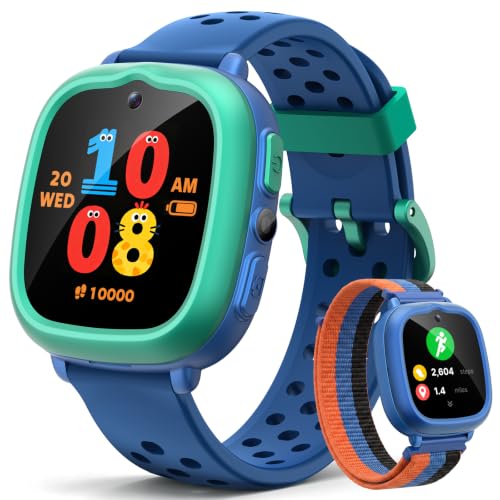 Image of Gydom Kids Smart Watch, Birthday Gift Toy for Girls and Boys Ages 4-12,Blue