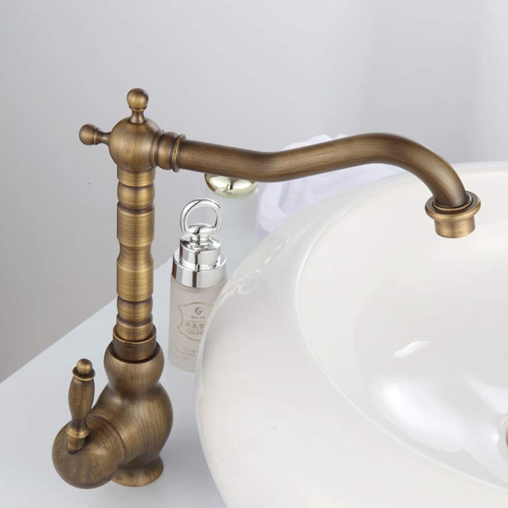 Robinet de cuisine vintage haut de gamme en cuivre au design de concepteur