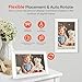 Miroir 10.1 Inch WiFi Digital Photo Frame via Frameo App, 1280x800 HD IPS Touch Screen Electric Picture Frame Display, 32GB Storage, Auto-Rotate, Wall Mountable, Share Photos/Videos Instantly