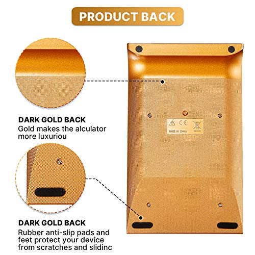 2 Pieces Office Home Calculator Slim Calculator Cute Calculator Solar Power Calculator Desk Calculator Tilted Lcd Display For Business Office School Supplies, 10 Digits #TOP4