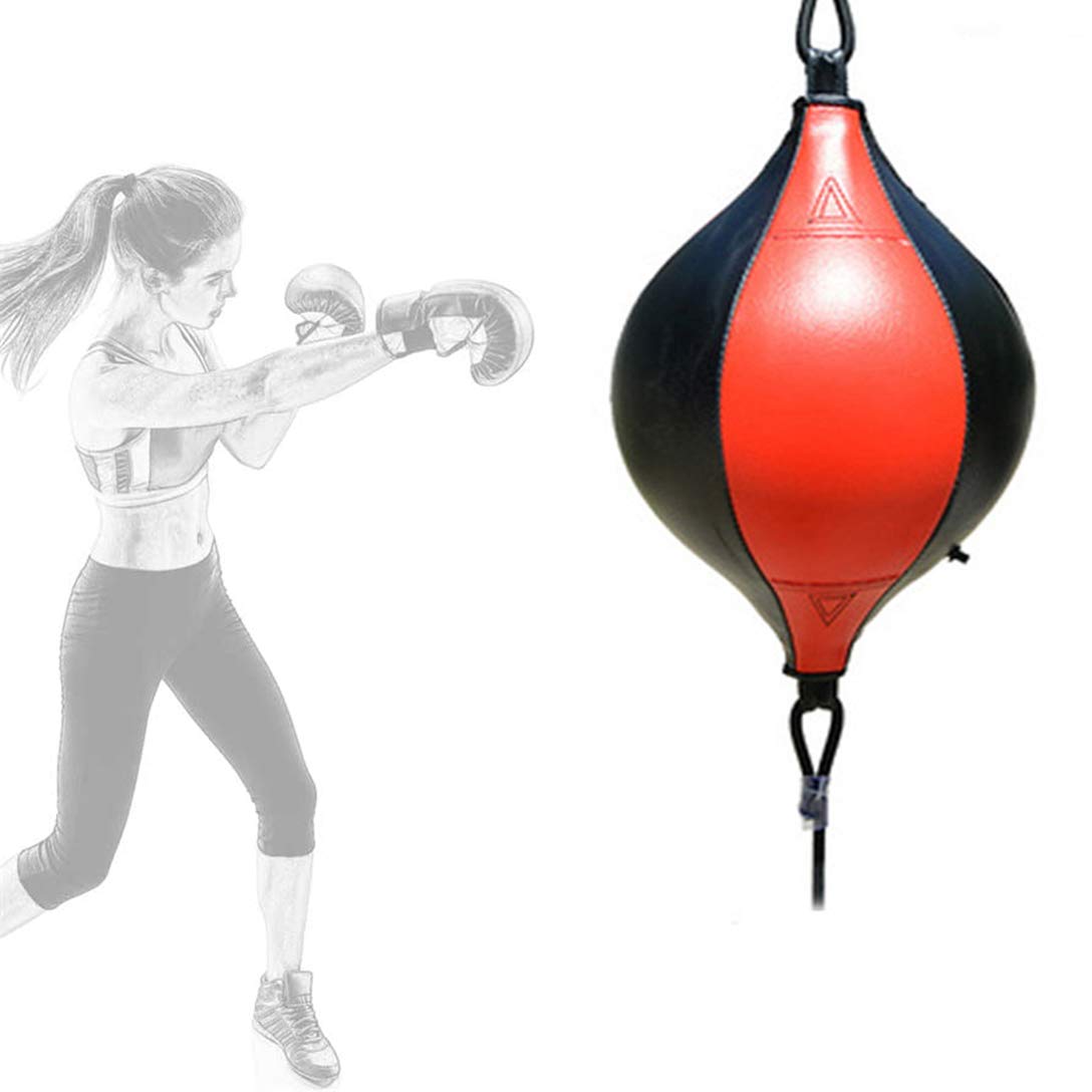 Speed Ball Viktop Per Boxe - Palla Doppia Estremità In Pelle Con Corda Elastica E Pompa - Foto 7