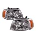 PERDE Compatible with Lincoln Navigator With Performance Lens Chrome Headlamps Headlights Pair Driver Passenger Set