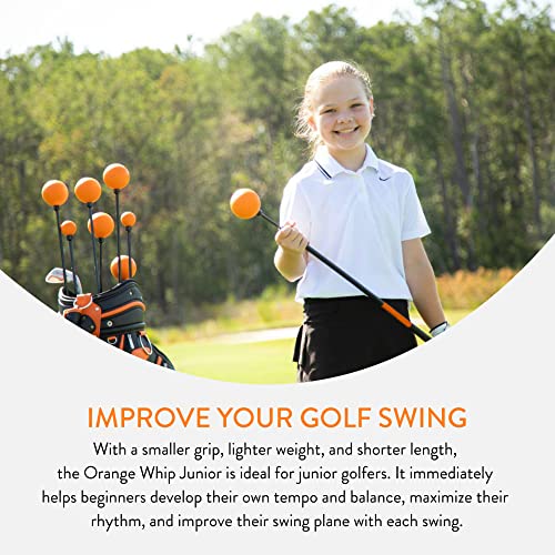 Image of Orange Whip Golf Swing Trainer Aid Patented & Made in USA for Improved Rhythm, Flexibility, Balance, Tempo, and Strength *American Made*