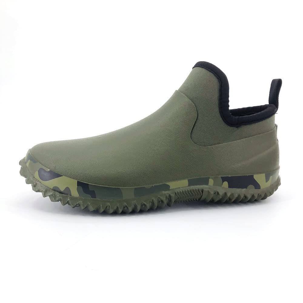 SYLPHID Men's Garden Shoes Women's Rain Shoe Waterproof Neoprene Camp Booties for Camping, Lawn Care, Gardening and Yard Work