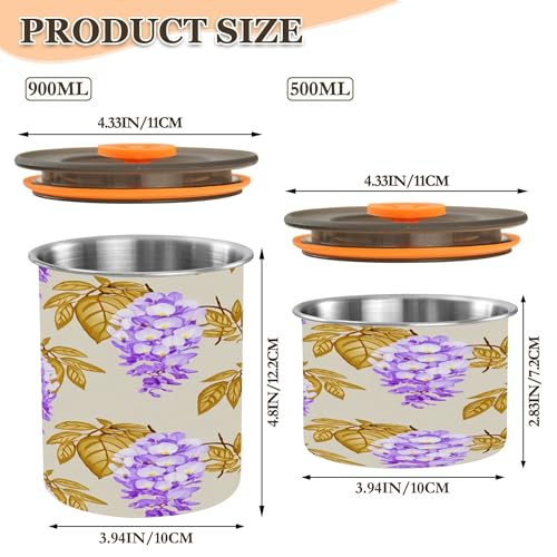 Envase hermético para café en acero inoxidable 17 oz miniatura 3