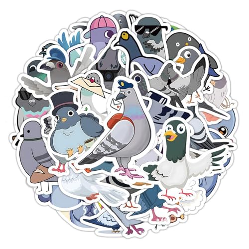 100 Pigeon Stickers Cartoon Cute Stickers Graffiti Stickers Animal Decoration Stickers Waterproof Stickers Can Decorate Luggage Guitars Notebooks