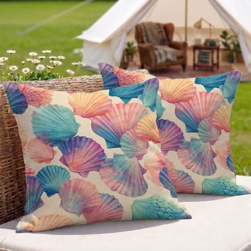 �N�b�V�����J�o�[�F�h�� ���O 2���Z�b�g 50x50 cm ���l�� ���ʈ�� ���� ���O�p �N�b�V���� �P�[�X ���� �O ���p �A�E�g�h�A �L�����v �x�����_ �� �e���X �\�t�@�[�p (�V�F��) 3Z-182