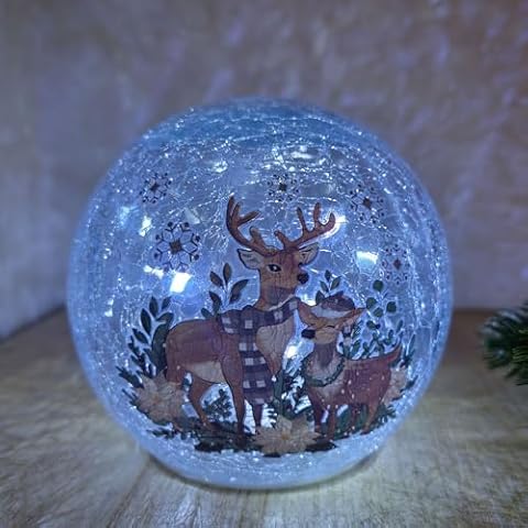 YIRHYZC Reindeer Snow Globe Lamp Cover