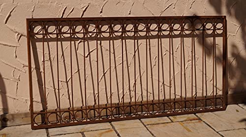 Gabella Metallzaun Schmiedeeisen Eisenzaun Zaun Zäune Anello-Z80/200Roh Rostig Cover