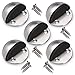 Sumnacon Floor Door Stopper, 5Pcs Stainless Steel Door Stopper with Rubber Bumper-Contemporary Safety Floor Mounted Doorstop with Hardware Screws, Heavy Duty Home Commercial Industrial Floor Door Stop
