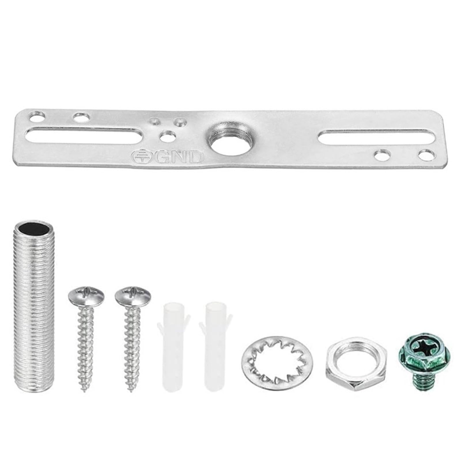 Light Fixture Crossbar Kit Silver Ceiling Light Plate Kit Zinc Plated Mounting Bracket Universal Lamp Fixture for Chandelier