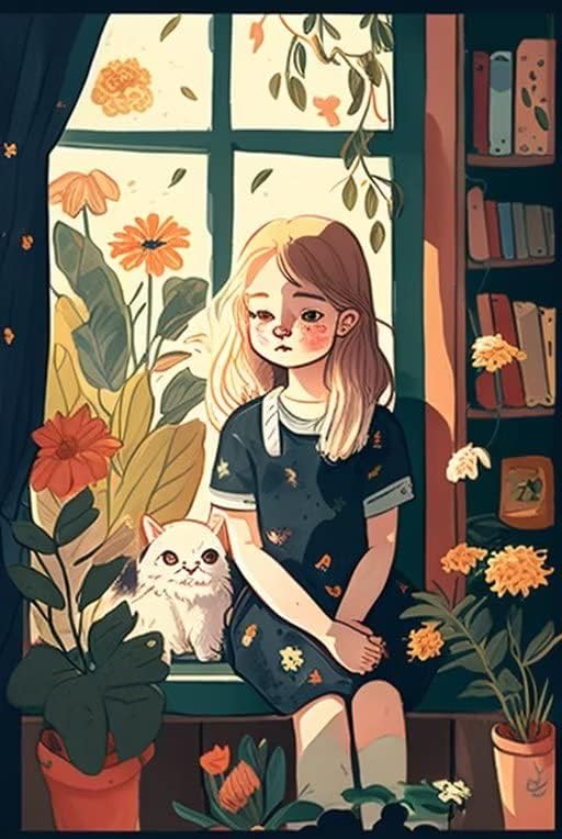 Kit de pintura de diamantes para niña con flores, iniciación de color para niños y aliviar el estrés de los adultos, kit de pintura de diamante