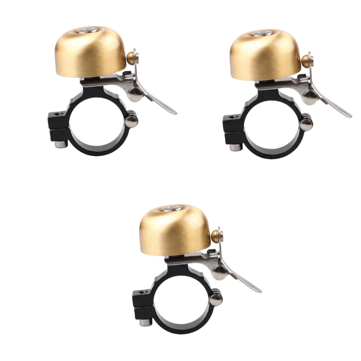INOOMP 3 Pz Campanello per Bici retrò Lucchetto per Bici a Campana Audio Avvisatore Acustico per Bicicletta Pezzo di Ricambio per Bici Minimoto Bambino Cavalcare Bancone da Bar