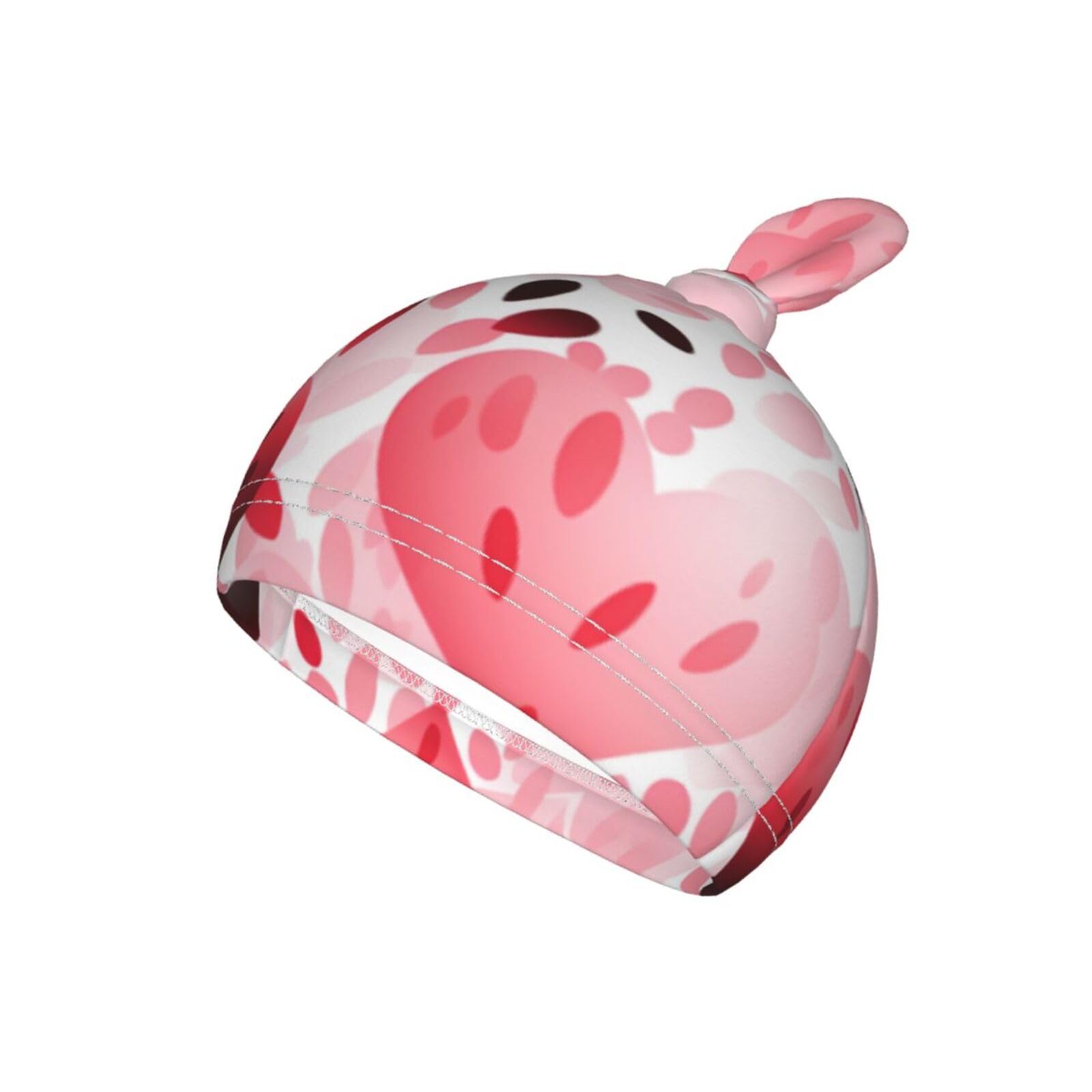 3D koc i czapka z motywem serca, zestaw dla noworodków, przytulna chusta dla niemowląt, malucha, komfort, 29 x 53 cm