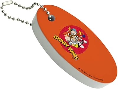Graphics and More Looney Tunes Group Floating Keychain Oval Foam Fishing Boat Buoy Key Float